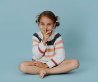 Stripes Crew-Neck Sweater for Girls